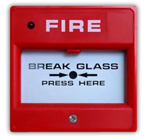 Red fire alarm image